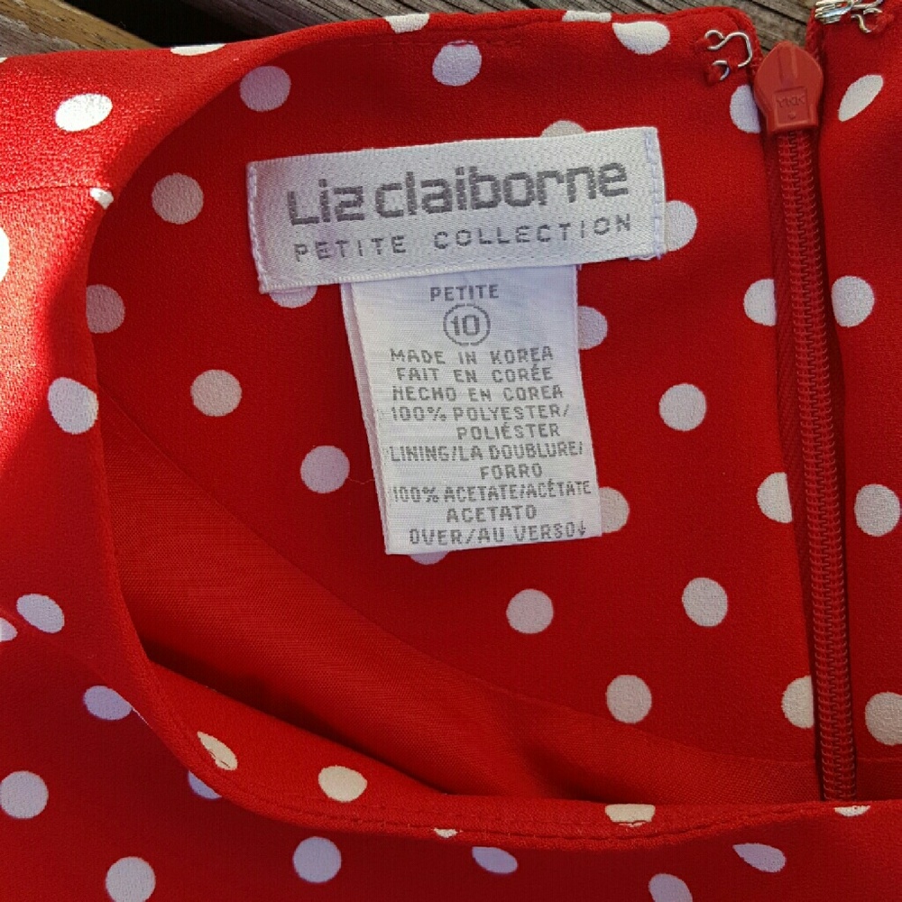 Eat Your Heart Out Mickey - Vintage (80s/90s) Red Polka Dot Dress - Petite 10 View 2
